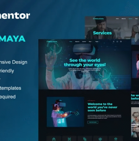 RealMaya Virtual Reality Elementor Template