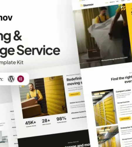 Stormov – Moving & Storage Service Elementor Template Kit