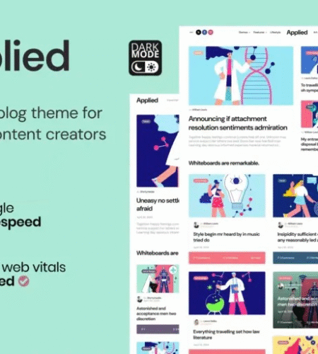 Applied – Essential Blog Theme for Modern Creators