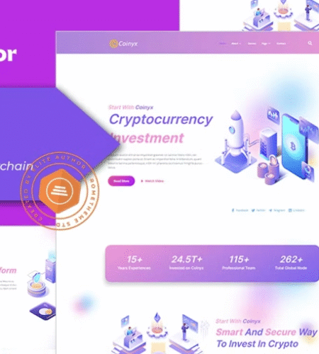 Coinyx – Cryptocurrency Blockchain & Bitcoin Elementor Template: GPL Value & Niche Alternatives