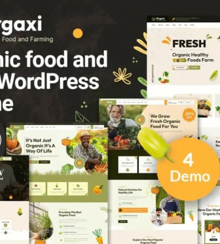 Orgaxi – Organic food and fram WordPress Theme