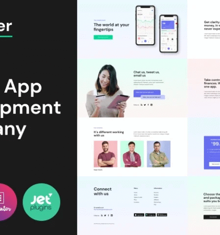 Softwer Mobile App Development WordPress Theme