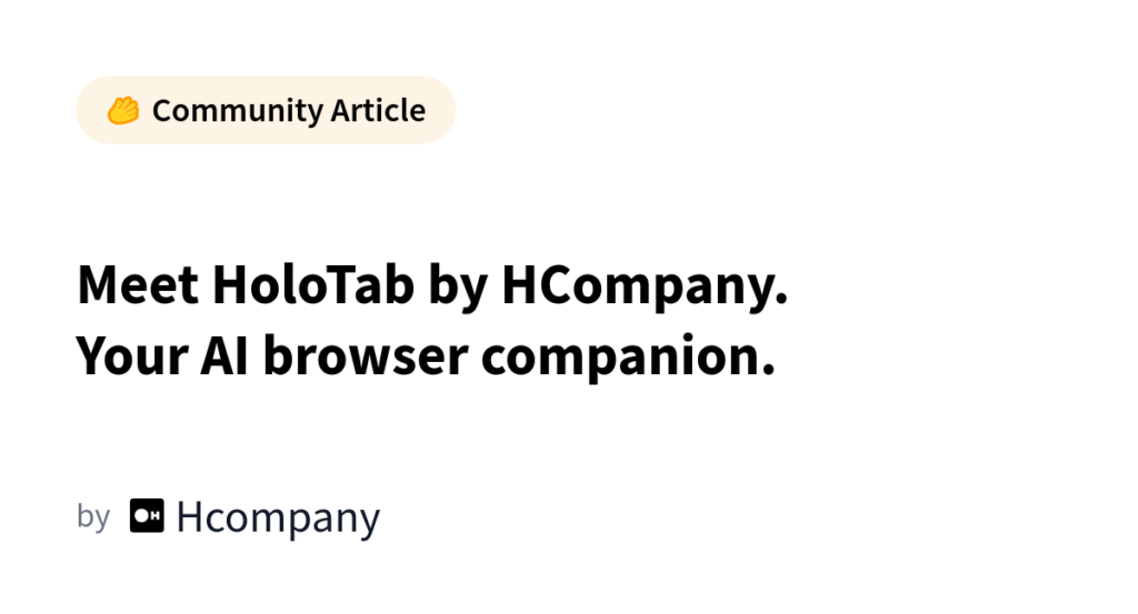 HoloTab: A Chrome extension that actually uses AI to browse the web for you