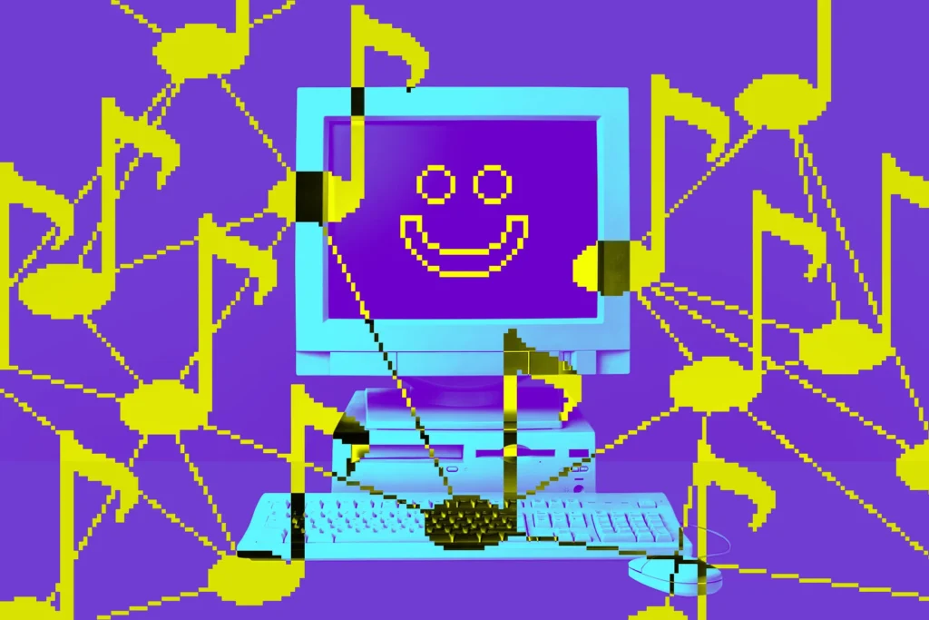 Someone actually made a searchable database of all the music used to train AI models